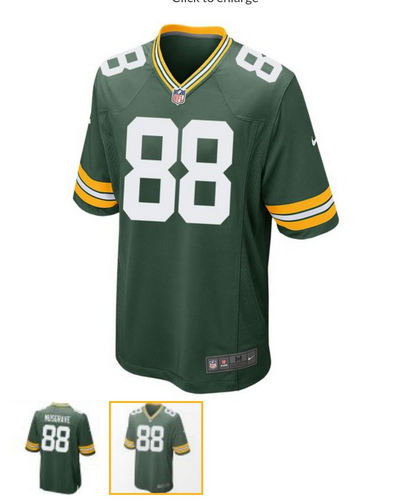 Men 2025 Green Bay Packers #88 Musgrave green Classic Nike game NFL Jersey->st.louis cardinals->MLB Jersey